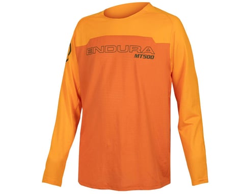 Endura Kids MT500 Burner Long Sleeve Jersey (Tangerine) (Youth S)